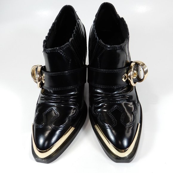 VERSACE JEANS COUTURE Leather Booties EU 35 4.5 5 Linea Fondo Camperos NEW $450 - Picture 6 of 13